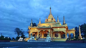 The Golden Pagoda at Arunachal Pradesh