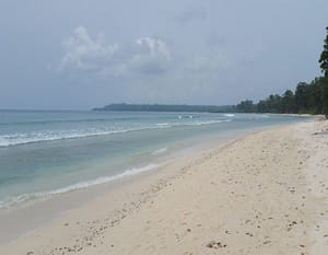 The serene beach of Laxmanpur, Andaman Nicobar Island, India