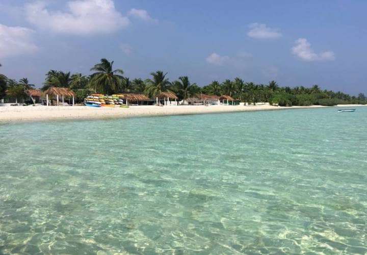 Blue Flag Beach at Lakshadweep's Minicoy Island